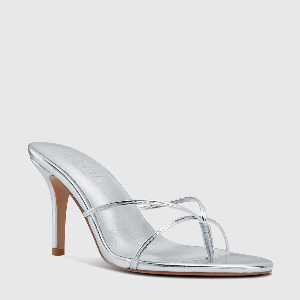 Femme LA Sicilian Slipper - Platinum heel